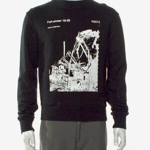 OFF-WHITE MIRKO ARTIST “RUINED FACTORY” SWEATSHIRT IN BLACK